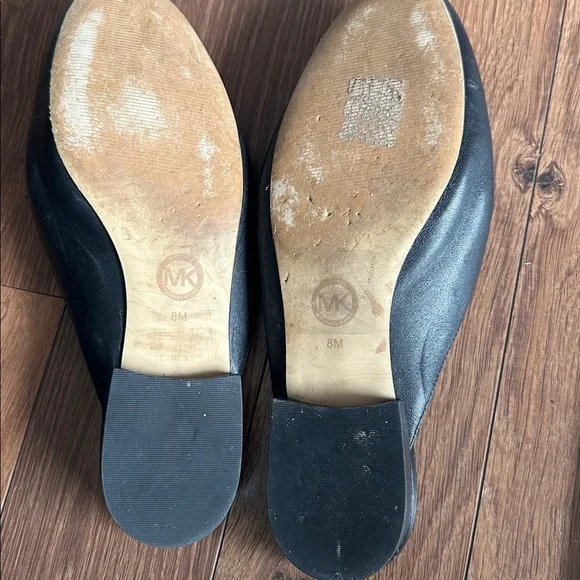 Michael Kors Nadia loafer. Black leather mules - Picture 5 of 6